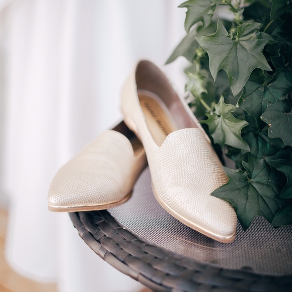 VERO MODA Silver Mink Loafers - Picture 1 of 8